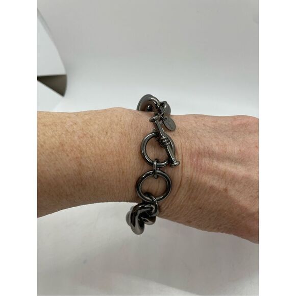 Bundle of 3 Bracelets Costume Jewelry Silver-tone - Picture 4 of 10